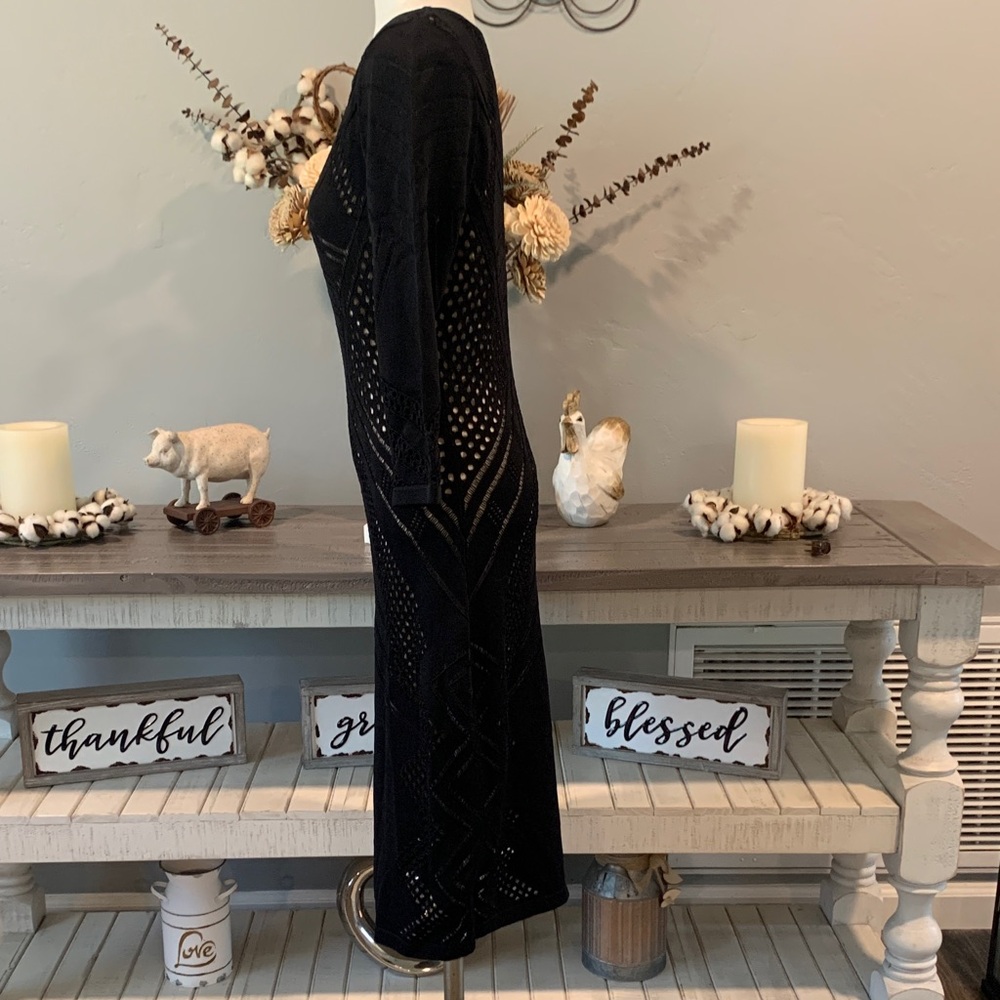 Calvin Klein Black 3/4 Sleeve Dress - Picture 3 of 5
